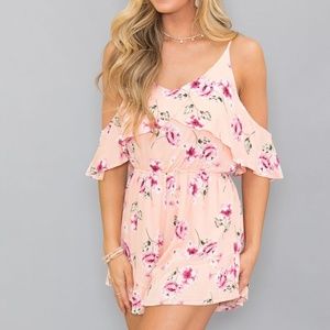 PRICE DROP!!!! Floral Peach Romper NWOT